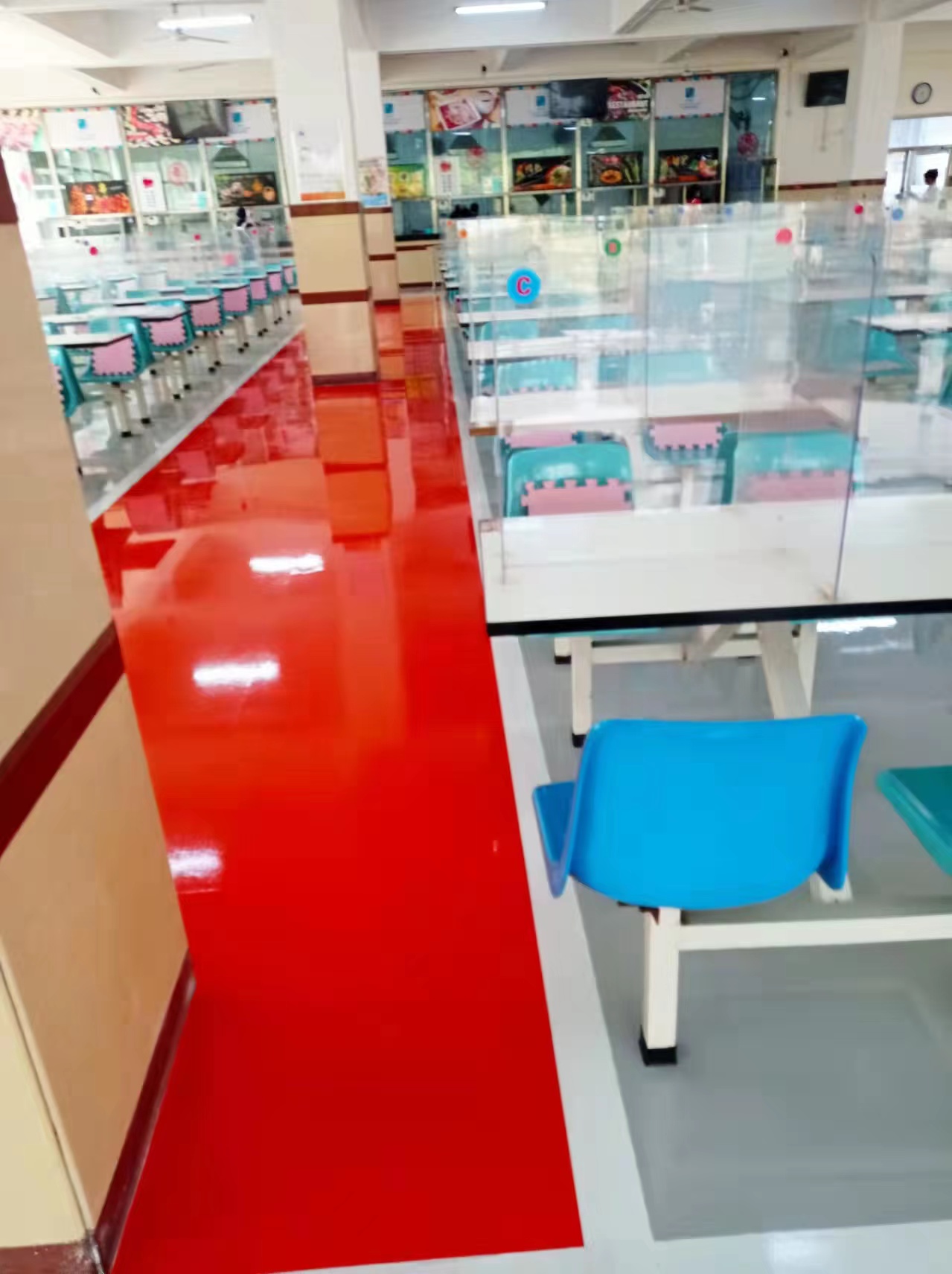 83中學(xué)食堂  環(huán)氧地坪